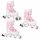  Gumijaste drsalke Raven Laguna White/Pink 34-37