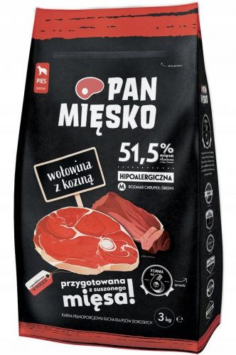  Pan Mięsko pasja hrana, govedina in koza, 9kg