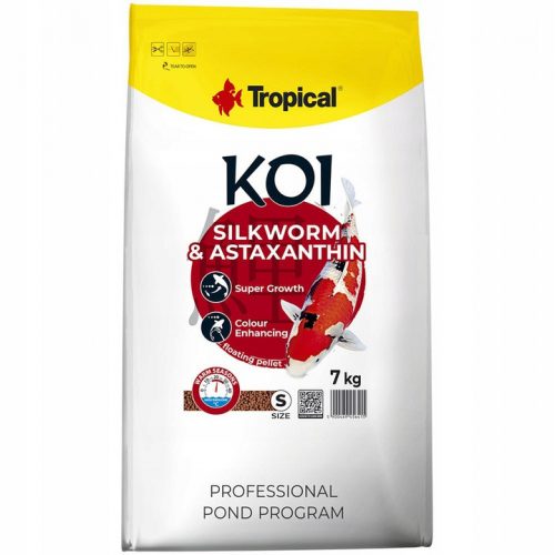  Hrana za ribe Tropical Koi Silkworm & Astaxanthin 7 kg