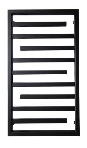  Vodni kopalniški radiator Scarlet 528 W 530 x 930 mm črn