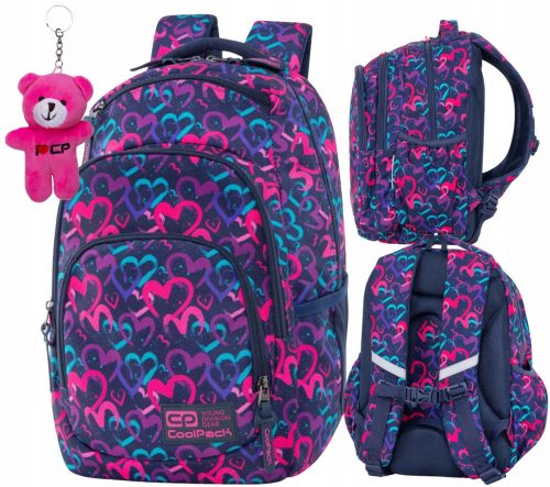  CoolPack večprekatni šolski nahrbtnik Shades of purple, Shades of blue, Shades of pink 20 l