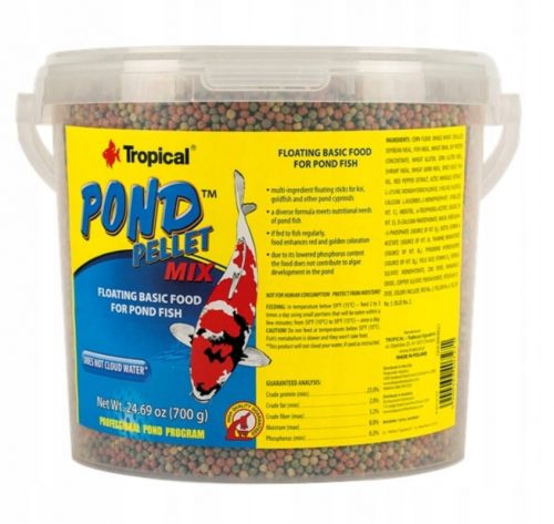 Tropical Pond Pellet Mix S hrana za ribe 700 g 5 l