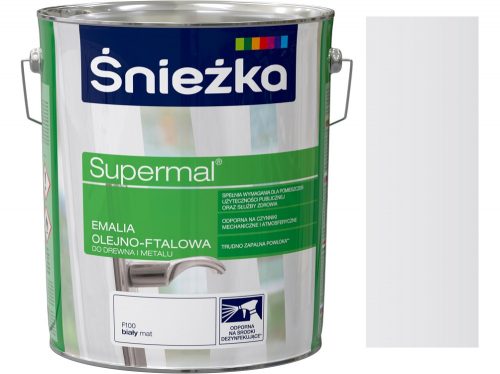  Oljno-ftalna barva Supermal F100 bela 10 l