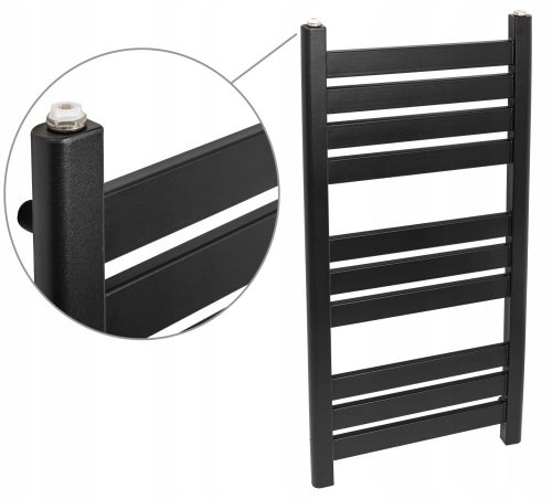 Komin-Expert kopalniški radiator 365 W 445 x 970 mm bela, črna, siva