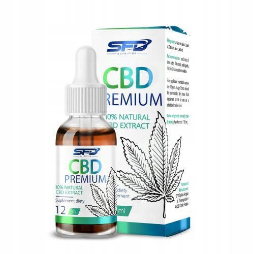  SFD CBD PREMIUM NARAVNI IZVLEČEK 12 ml 10% CBD olje