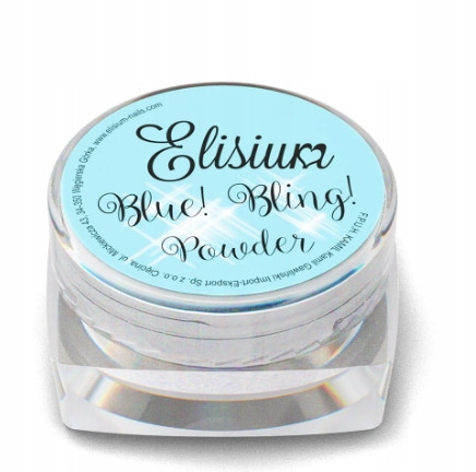  ELISIUM NAIL POWDER BLUE BLING POWDER