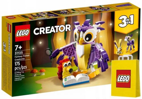  LEGO Creator 3 v 1 31125 Fantastična gozdna bitja + LEGO papirnata vrečka