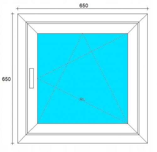 OKNA PVC 650x650 RU BELA DES