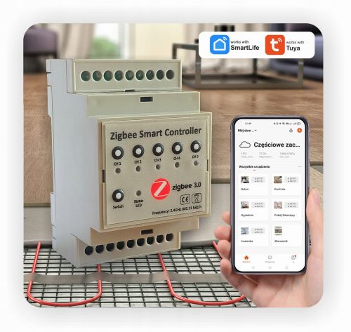 Zigbee regulator talnega ogrevanja - 5 con