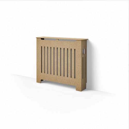 Pokrov za radiator, MDF plošča, 118 x 82 cm, rjava