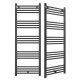 Granitanski vodni kopalniški radiator 609 W 500 x 1400 mm črn