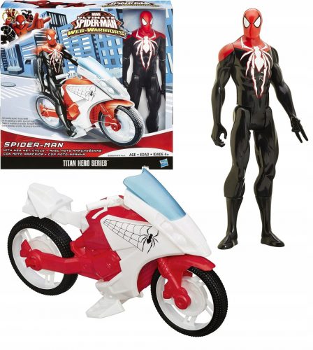  HASBRO SPIDERMAN 30cm +MOTOR B3209 WEB NET CYCLE