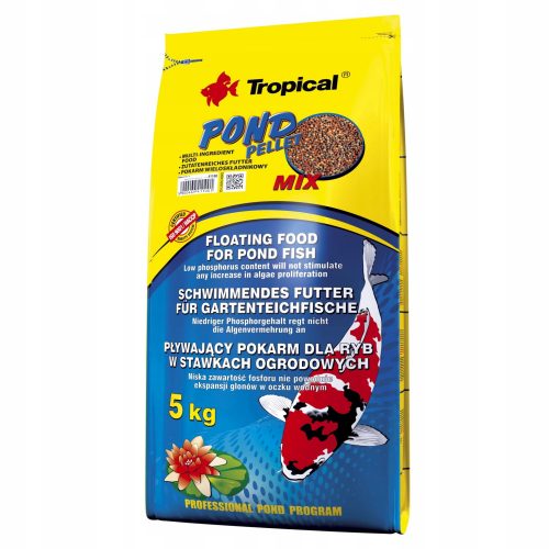  Tropical Pond Pellet Mix S hrana za ribe 5 kg 50 l