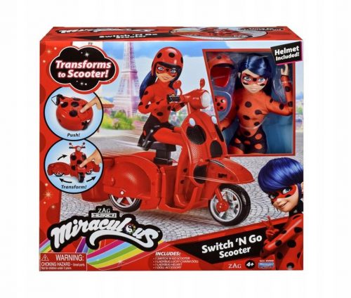  Čudežna punčka: Pikapolonica in Cat Noir Playmates Toys črna mačka 12,8 cm