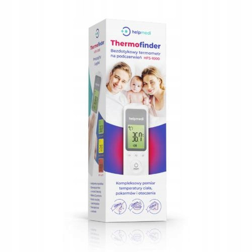  HelpMedi Thermofinder brezkontaktni termometer, bel