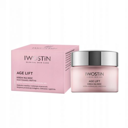  IWOSTIN AGE LIFT NOČNA KREMA ZA NORMALNO IN MEŠANO KOŽO 50ML