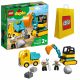  LEGO Duplo 10931 Tovornjak in bager goseničar + LEGO 6315792 VP PAPIRNA VREČKA SREDNJA M 34X41X10 TE