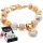  MODULARNA ZAPESTNICA GOLD heart charms GOLD