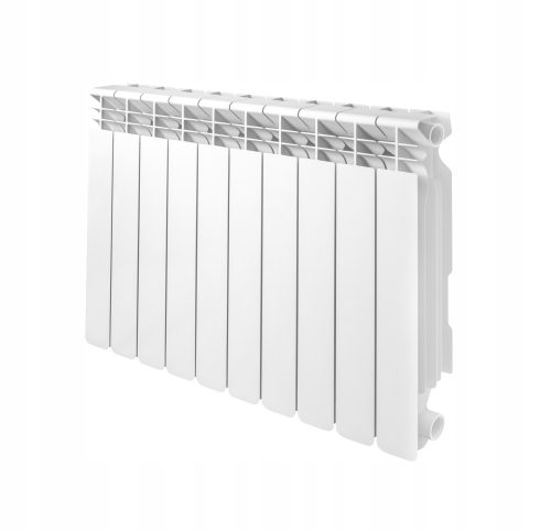 Diamantni aluminijasti radiator 1526 W bel 800 x 578 x 95 mm - stranski priključek