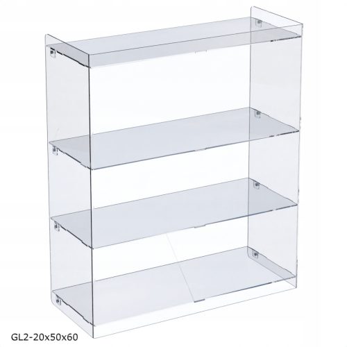  Stoječa vitrina, regal, vitrina 20x50x60cm iz PLEXI