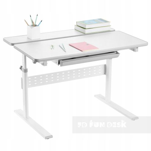  FunDesk pisalna miza 95 x 66 x 54 cm odtenki sive