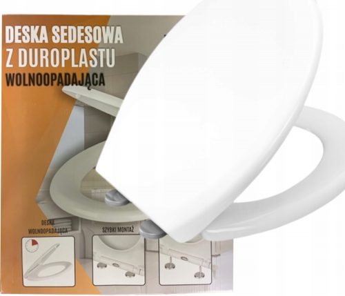 WC deska HYDROERA, bel duroplast