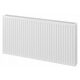 Mexen 661 W jekleni panelni radiator, bel, 400 x 600 x 103 mm - stranski priključek