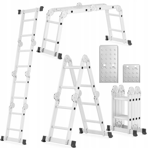 Višja lestev 3,5 m aluminij 1 x 4 do 150 kg