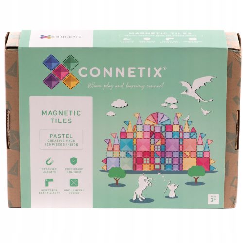  Connetix Pastel Creative Pack magnetni bloki 120 kos.