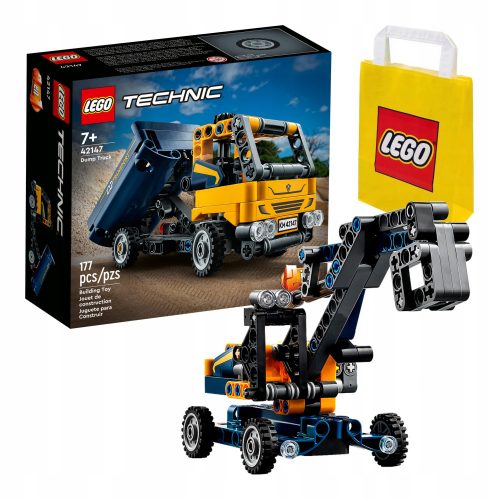  LEGO Technic Tovornjak prekucnik 42147 + LEGO 6315786 PAPIRNA VREČKA VP SMALL S 24X18X8