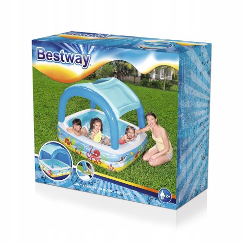 Pravokotni napihljiv bazen Bestway 147 x 147 cm