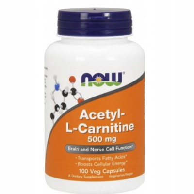  NOW Foods ACETIL L-KARNITIN ALC 500 mg ALCAR KARNITIN SLIMMING 100 kapsul