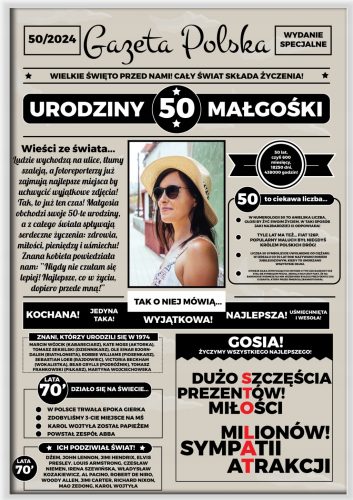  50. ROJSTNI DAN DARILO ZA NJENO ČASOPISNO DARILO