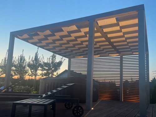  Gazebo pas 50 x 500 cm, sivo blago