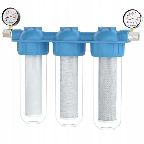 Wessper TripleMax 3/4" 2 l set + 2 x manometer + 2 x adapter za filtrirni sistem Wessper WES6011-MA