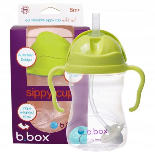 B.Box BB00512 skodelica s slamico 240 ml zelena