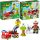  LEGO Duplo 1096969 Lego Duplo Auto Gasilsko vozilo Avto Igrača Avto Velike kocke za 2-3 letnike