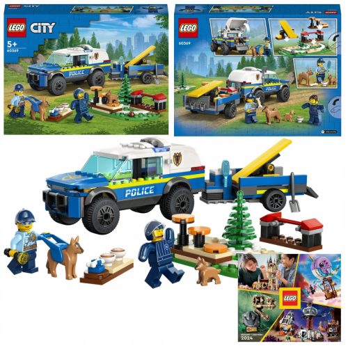  LEGO City 65319 Police Dog Training in the Field Car Police Car Trailer Police + LEGO KATALOG 2024 NOVO