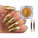  GOLD METALIC NAIL POWDER MIRROR UČINEK ZA HIBRIDE