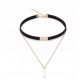  Md Black Choker ogrlica Plate