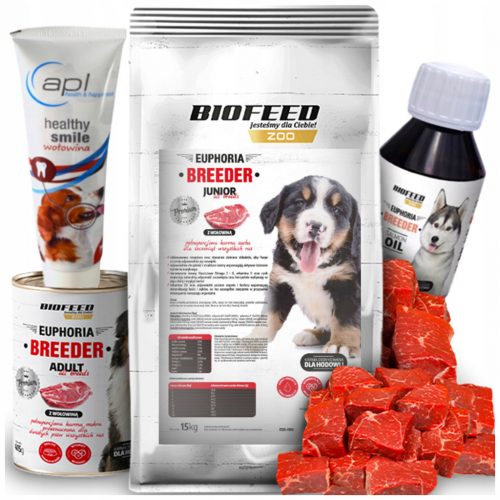  HRANA ZA MALČKE BIOFEED 15KG + GOVEDINA GRATIS