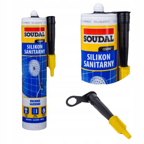 Soudal silikon črn 280 ml