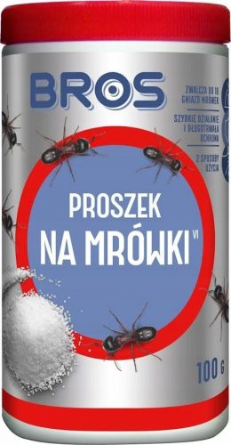  Bros puder proti mravljam 0,25 kg 250 ml + DABSTER.PL HDPE ROKAVICE ZA ENKRATNO UPORABO 2 kos