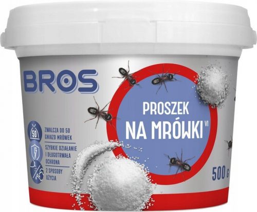  Bros prah proti mravljam 0,5 kg + DABSTER.PL HDPE ROKAVICE ZA ENKRATNO UPORABO 2 kos