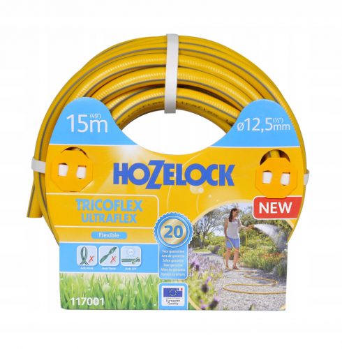  Hozelock 117001 vrtna cev 15 m siva, rumena PVC