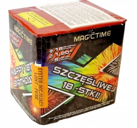 Magic Time 30 mm metalec za ognjemete 18 strelov