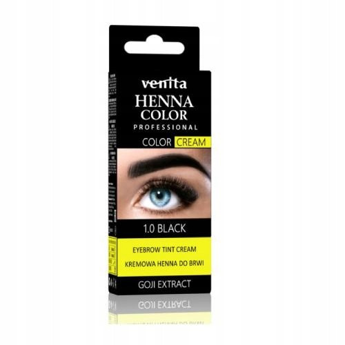  Venita Henna Color 1.0 črna 30 g krema za kano za obrvi