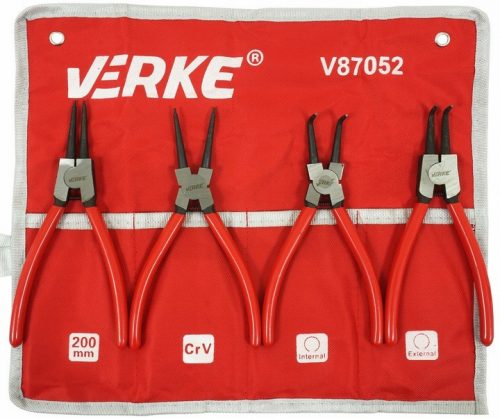  Verke V87052 set obročnih klešč 200 mm 4 kos.