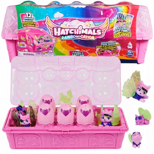  Set figur družine Spin Master Hatchimals Rainbow-Cation Wolf