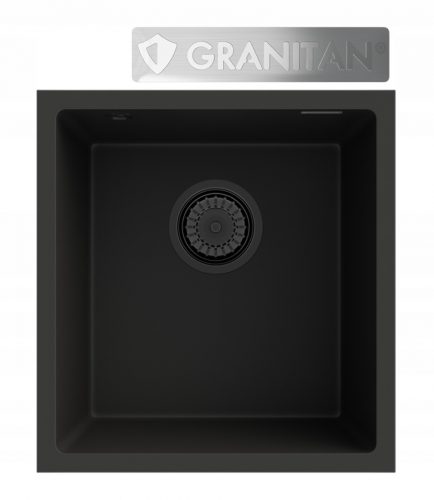 Granitan MINI45 enojno korito, črni granit